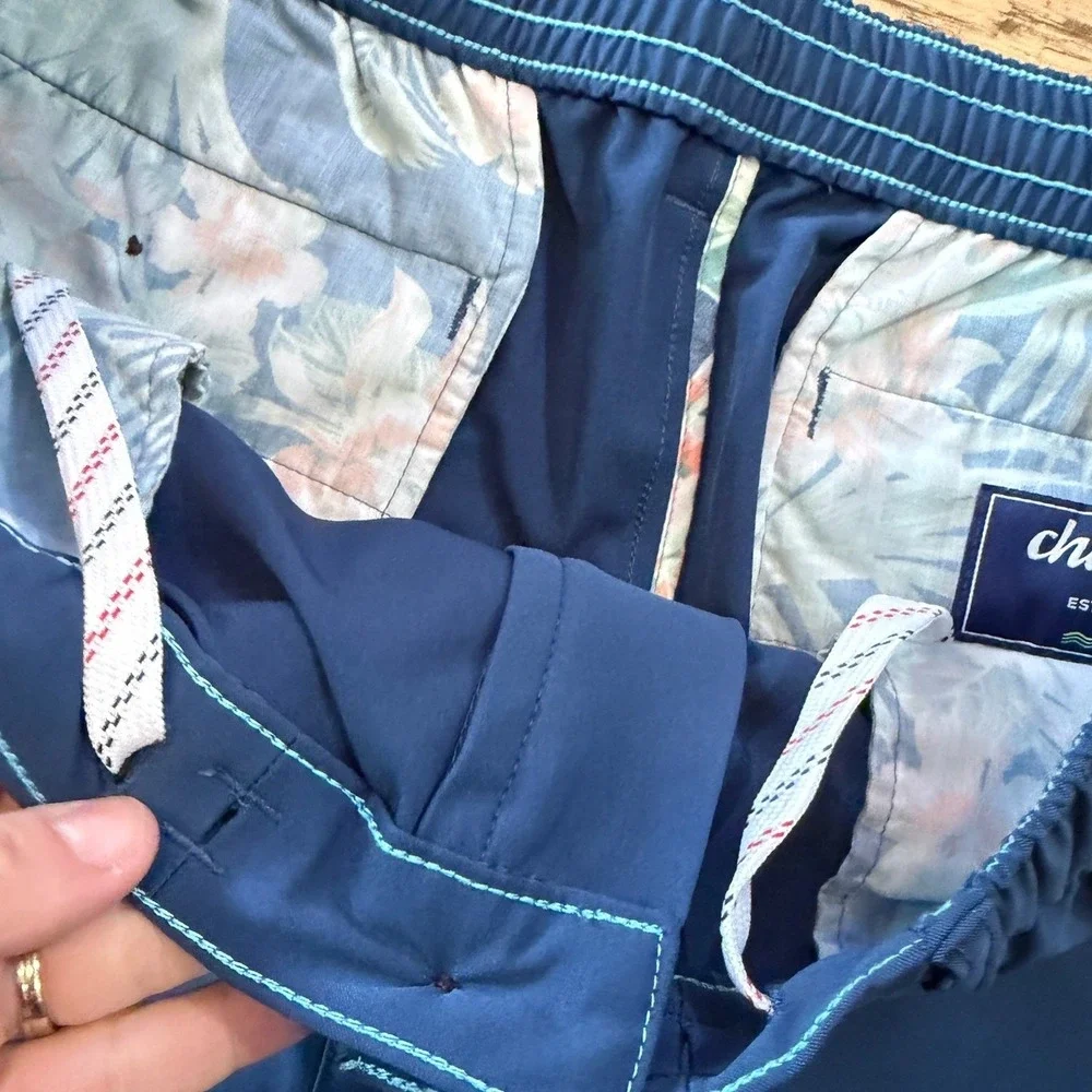 Chubbies Mens The New Avenues Performance Pants Navy‎ Blue Stretch Size XL (995)